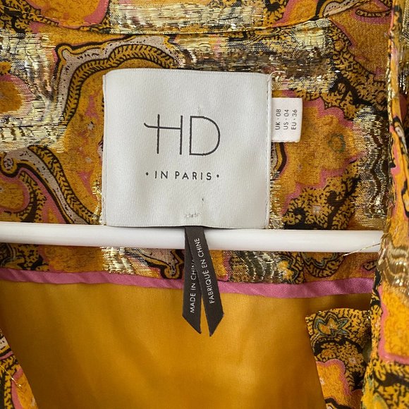 Anthropologie / HD in Paris Goldspun Paisley Dress - Picture 12 of 12